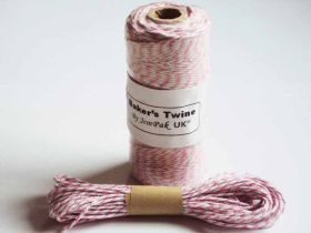 JEMPAK UK 10M x 2mm thick 100% cotton bakers twine  - Pink