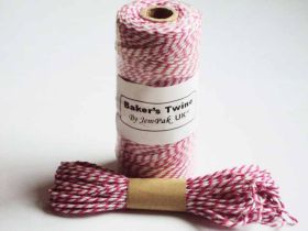 JEMPAK UK 10M x 2mm thick 100% cotton bakers twine  - Hot Pink