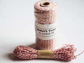 JEMPAK UK 10M x 2mm thick 100% cotton bakers twine  - orange