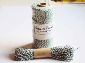 JEMPAK UK 10M x 2mm thick 100% cotton bakers twine  - Forest Green
