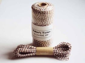 JEMPAK UK 10M x 2mm thick 100% cotton bakers twine  - Brown