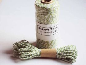 JEMPAK UK 10M x 2mm thick 100% cotton bakers twine  - Lime Green