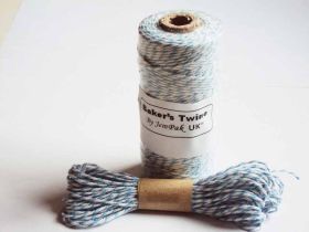 JEMPAK UK 10M x 2mm thick 100% cotton bakers twine  - Light Blue