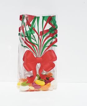 Pack of 20 Xmas Jubilee cellophane bags ( 9cm x 5cm x 19cm)