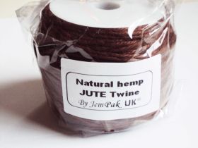 91.4M x 2mm thick BROWN natural Hemp Jute Twine rope