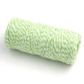 JEMPAK UK® 91.4M x 2mm thick 100% cotton bakers twine  - Lime Green