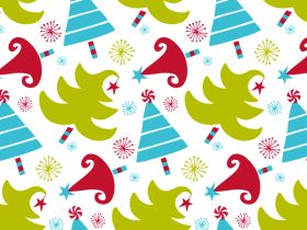 Pack of 6 CELEBRATION Xmas TREES tissue paper (51cm x 76cm)