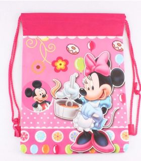 Minney mouse - kids drawstring backpack gym/swimming/school bag - (Design C)