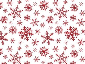Pack of 6 Xmas SNOWFLAKE FLURRY Tissue Paper (51cm x 76cm)