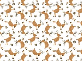 Pack of 6 Xmas REINDEER GAMES Tissue Paper (51cm x 76cm)
