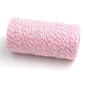 JEMPAK UK® 91.4M x 2mm thick 100% cotton bakers twine  - Pink