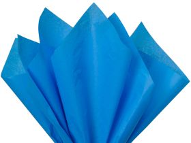 Pack of 4 tissue paper - Brilliant blue (51cm x 76cm)