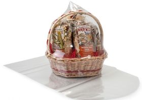 24" x 30" Clear PVC dome heat shrink wrap basket bags (Pack of 10)