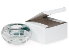 Pack of 10 white high Gloss Gift/favour boxes with hinged lid (10cm x 10cm x 5cm)