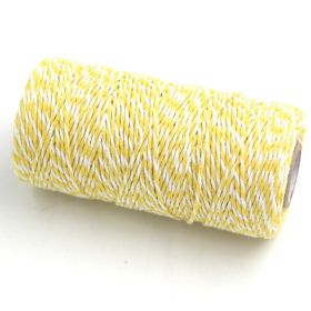 JEMPAK UK® 91.4M x 2mm thick 100% cotton bakers twine  -Yellow